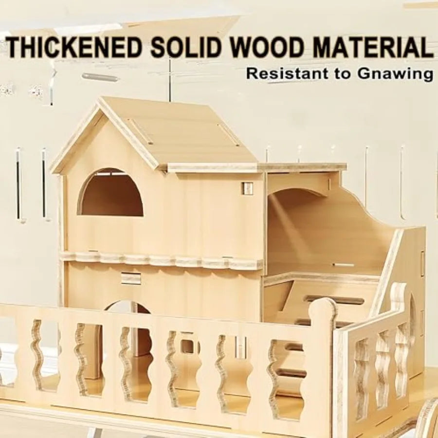 Acrylic Hamster Cage 8 In 1 With All Accessories Transparent Viewing