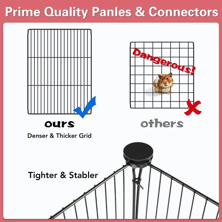 Small Animal Playpen With Waterproof Mat For Guinea Pigs Pets