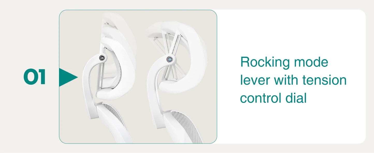 JHK Ergonomics Mesh Office Chair With Headrest And Lumbar Support