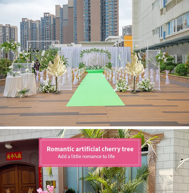 Silk Cherry Blossom Floor Tree For Weddings And Outdoor Decor