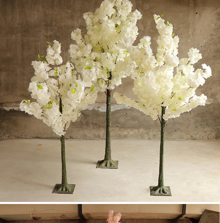 Silk Cherry Blossom Floor Tree For Weddings And Outdoor Decor