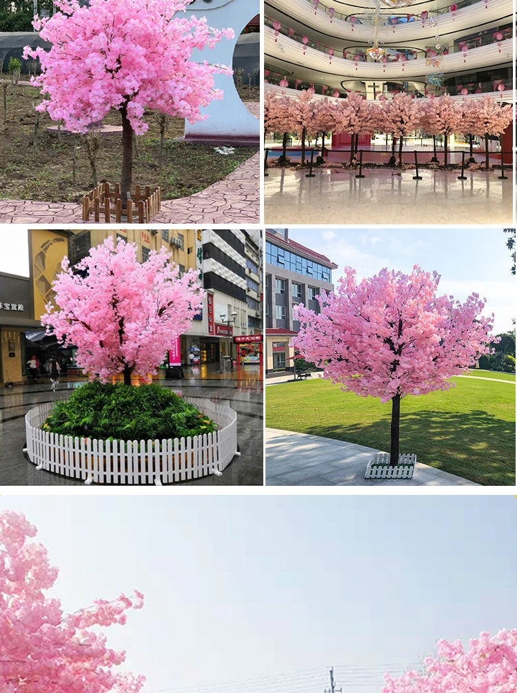 NONECN Simulation Cherry Blossom Floor Tree For Weddings And Decor
