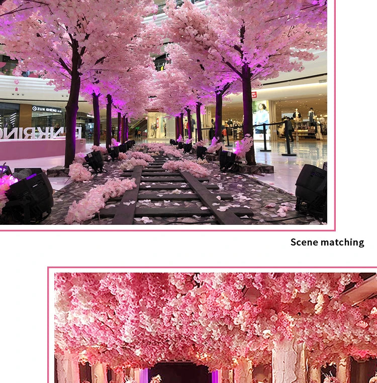 Silk Cherry Blossom Floor Tree For Weddings And Outdoor Decor