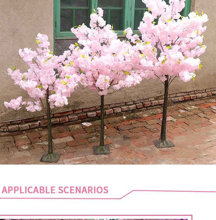 Silk Cherry Blossom Floor Tree For Weddings And Outdoor Decor