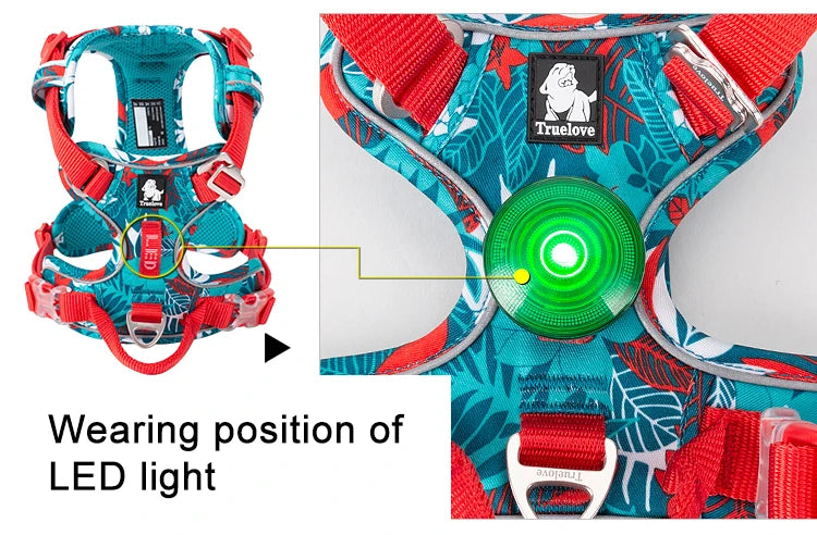 Truelove Explosion Proof Reflective Nylon Dog Harness TLH5653