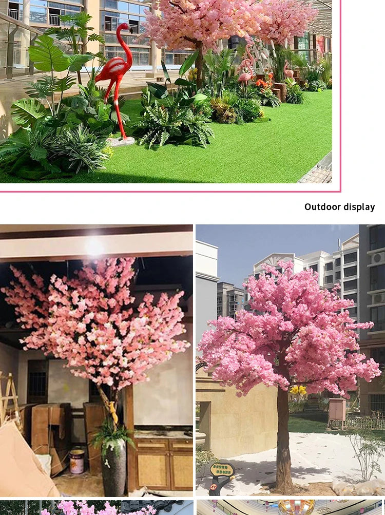 NONECN Simulation Cherry Blossom Floor Tree For Weddings And Decor