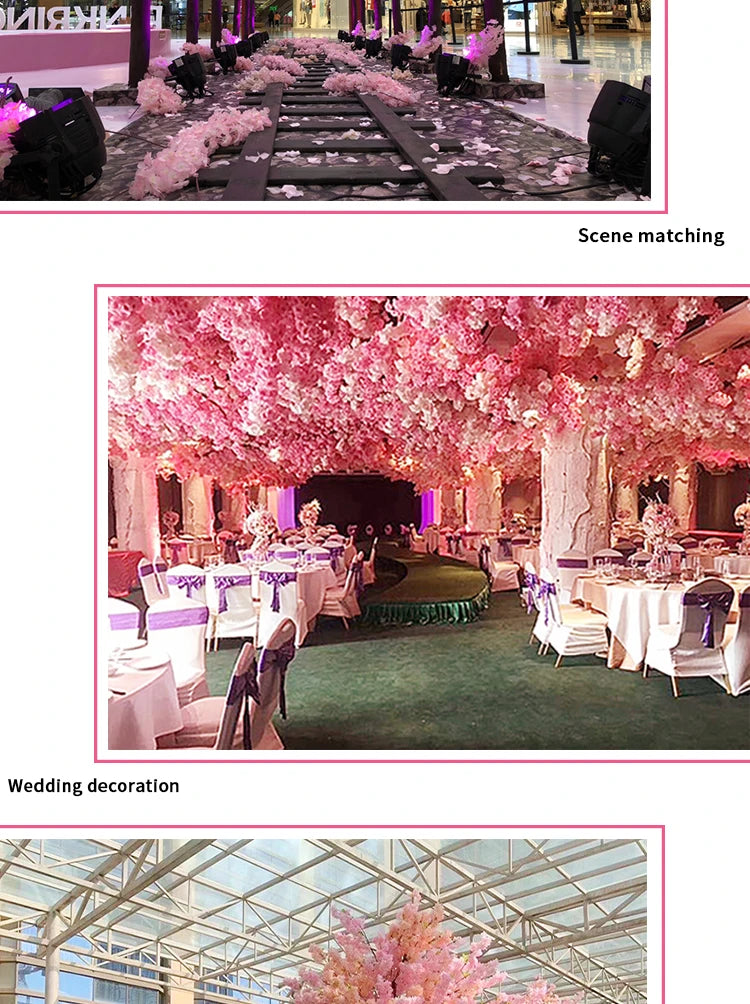 NONECN Simulation Cherry Blossom Floor Tree For Weddings And Decor