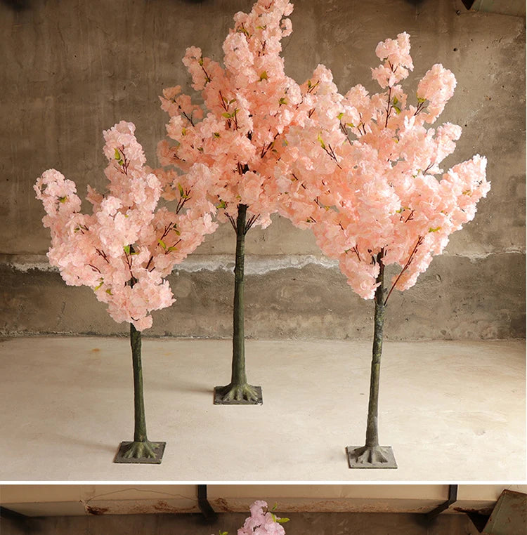 NONECN Simulation Cherry Blossom Floor Tree For Weddings And Decor