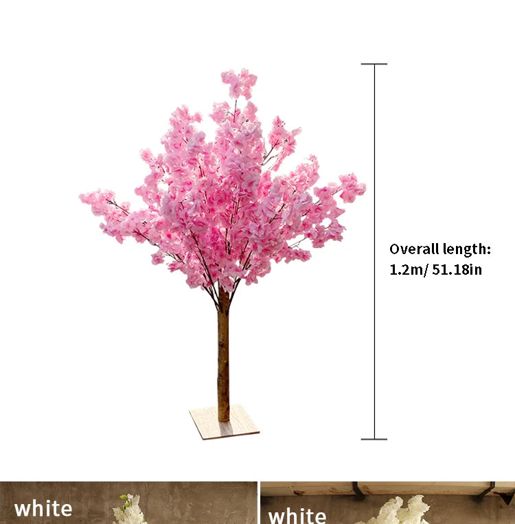NONECN Simulation Cherry Blossom Floor Tree For Weddings And Decor