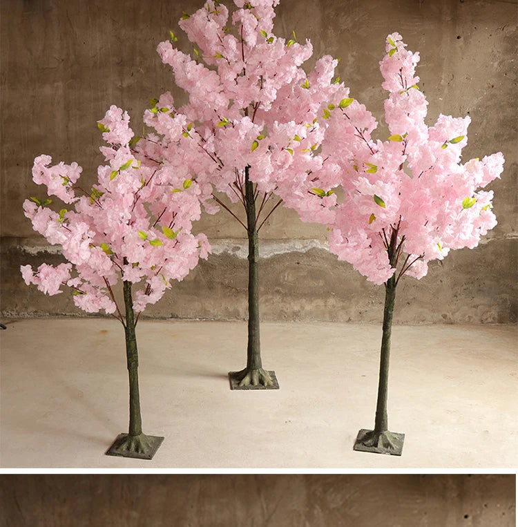 NONECN Simulation Cherry Blossom Floor Tree For Weddings And Decor