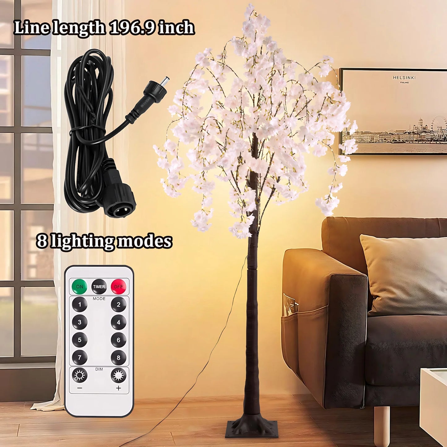 Cherry Blossom Tree Light With 450 LEDs For Indoor Decoration