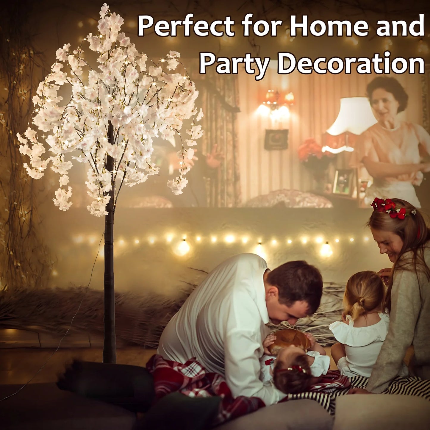 Cherry Blossom Tree Light With 450 LEDs For Indoor Decoration