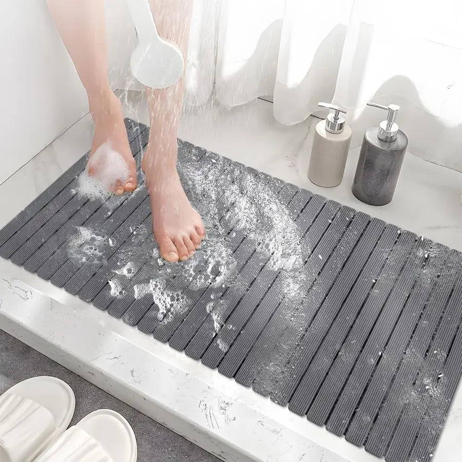 Non Slip Bathtub Mat With Suction Cups And Drain Holes