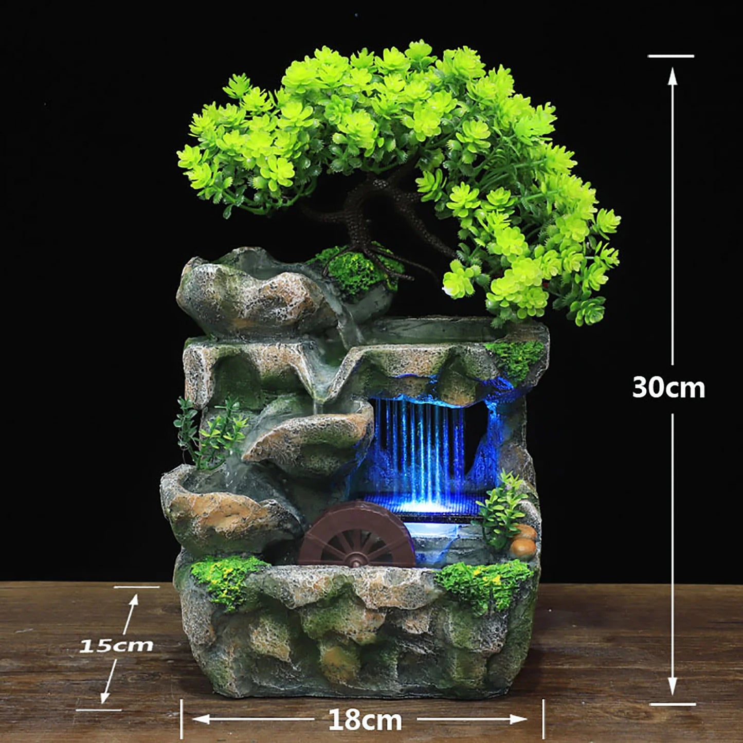 Indoor Desktop Fountain With LED Color Changing Lights