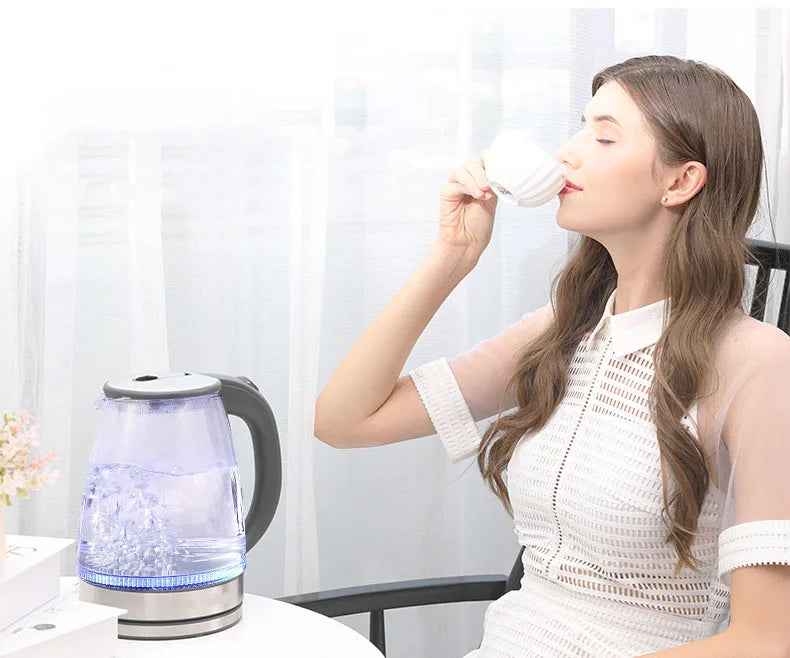AEHOMEC Electric Kettle Glass Teapot With Auto Shutoff