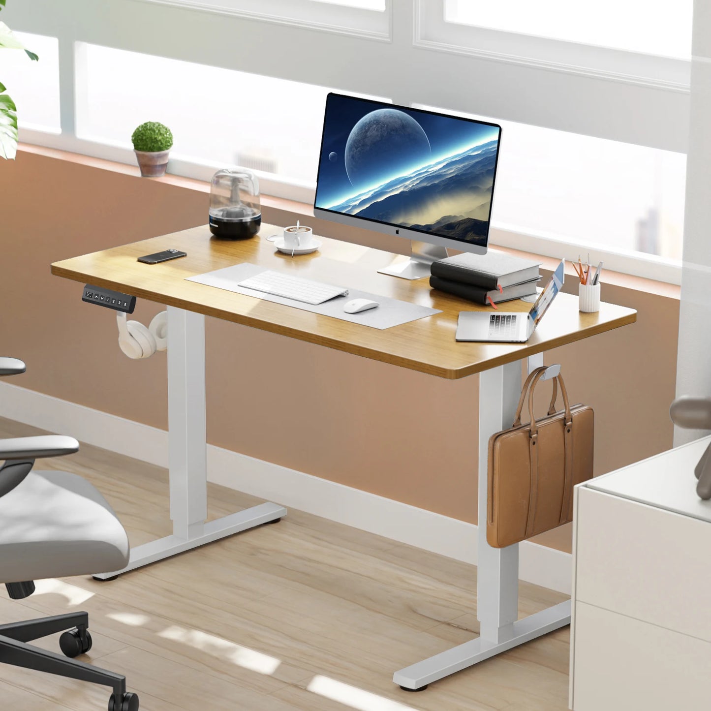 JHK Electric Standing Desk Adjustable Sit Stand Workstation