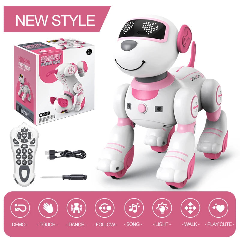 Kelaton RC Robot Dog With Voice Command Programmable Touch-Sense Music