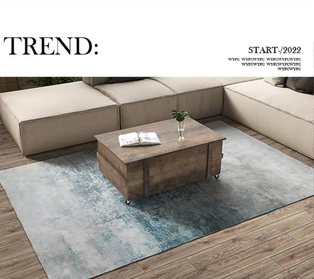 Geometric Washable Living Room Rug For Nordic Home Decor