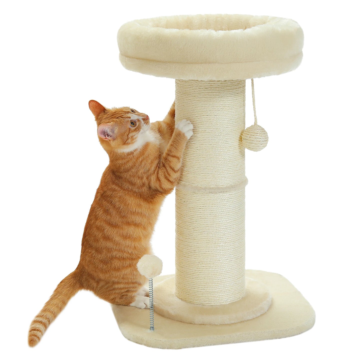 PAWZ Road Flower Small Cat Tree Scratching Post Natural Sisal