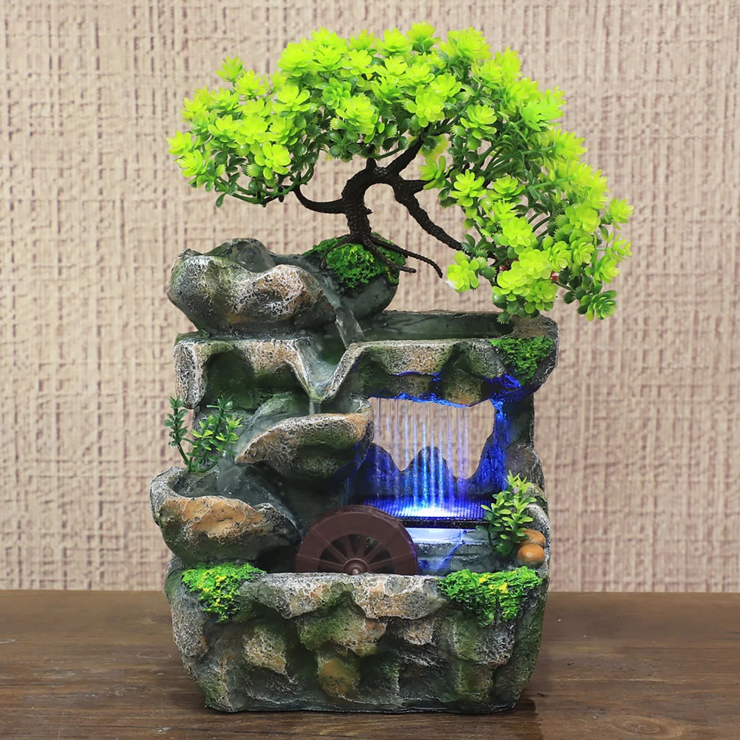 Indoor Desktop Fountain With LED Color Changing Lights