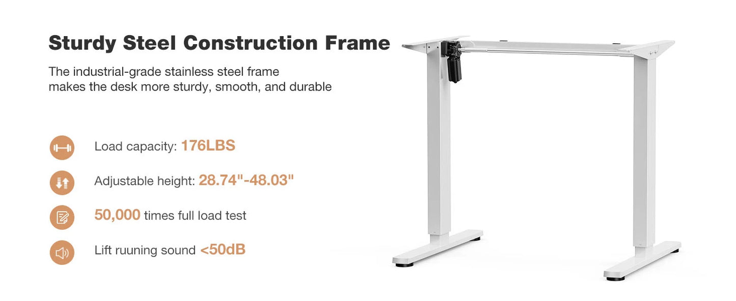 JHK Electric Standing Desk Adjustable Sit Stand Workstation