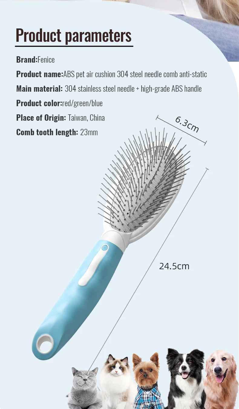Pet Grooming Comb Dogs And Cats Anti Static Stainless Steel