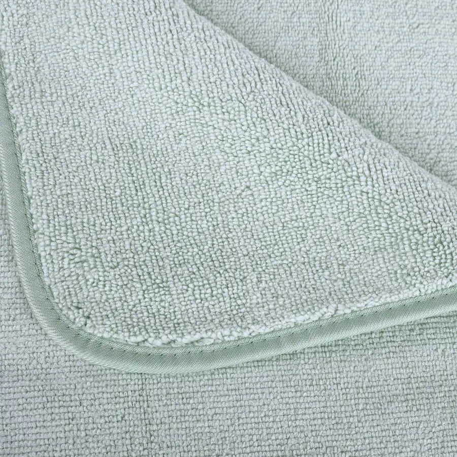 Oversize, 60 x 30 in., Quick Dry Lint Free Microfiber Bath Towel Set, 6 Piece Green