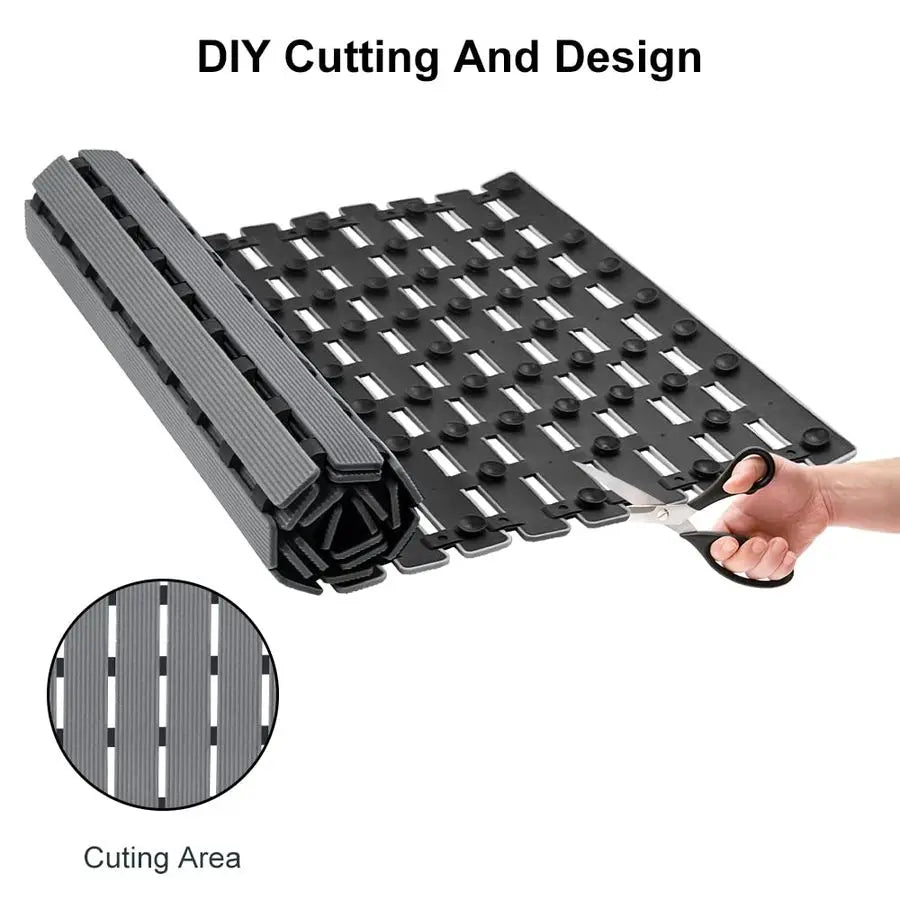 Non Slip Bathtub Mat With Suction Cups And Drain Holes