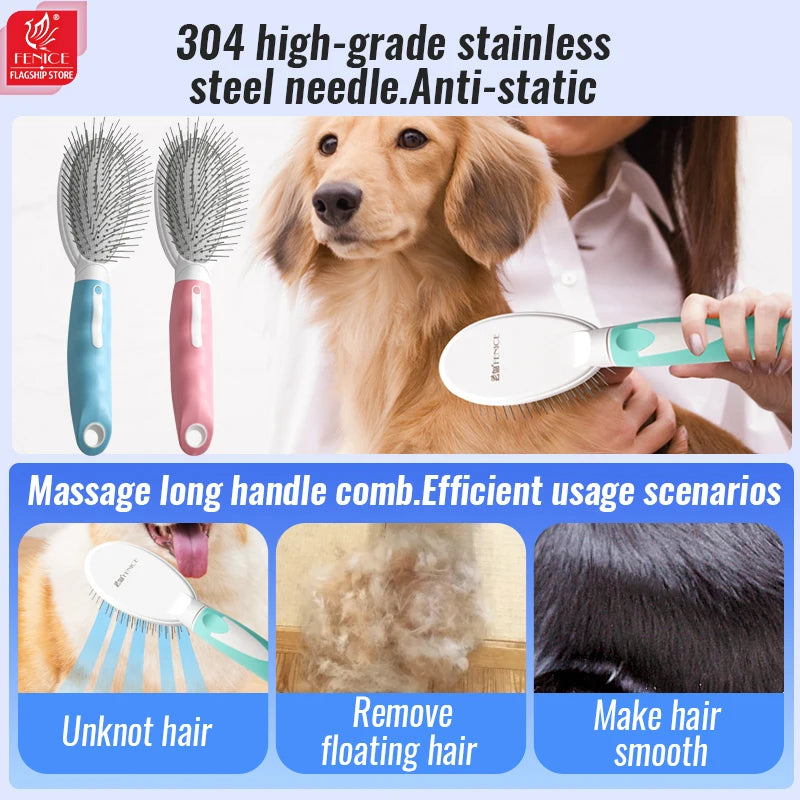 Pet Grooming Comb Dogs And Cats Anti Static Stainless Steel