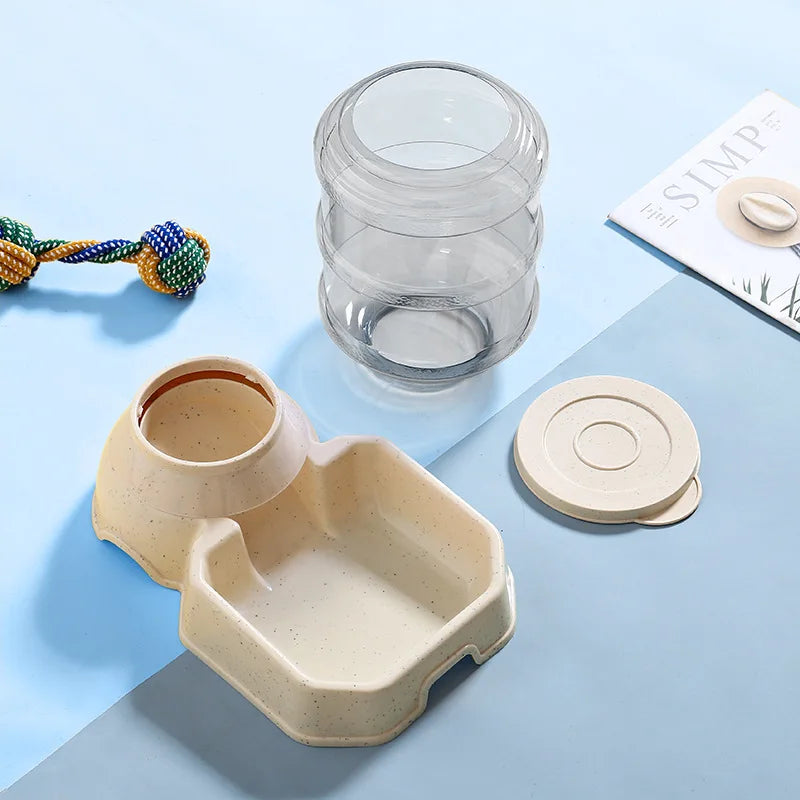 Automatic Dog Feeder Waterer Gravity Food And Water Dispenser