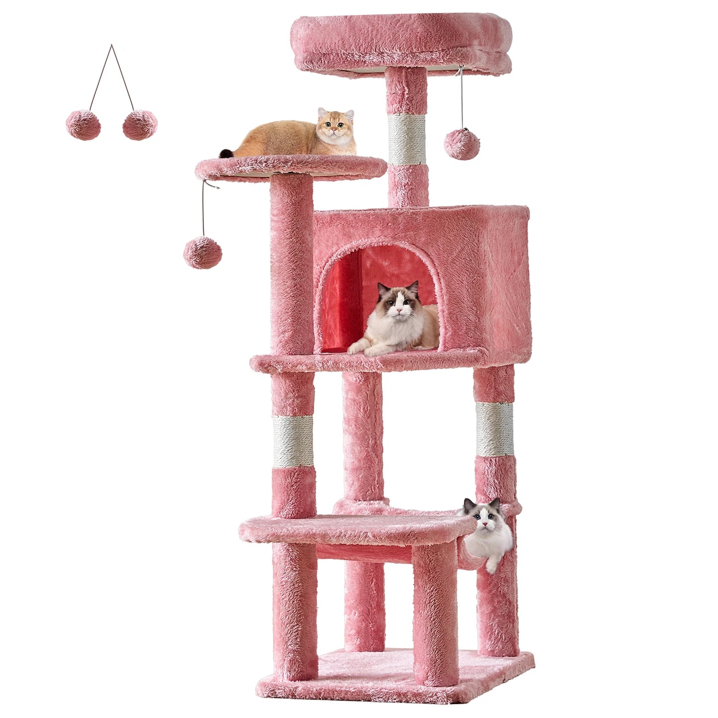 JHK Cat Tree Multi Cat Climbing Tower For Indoor Cats