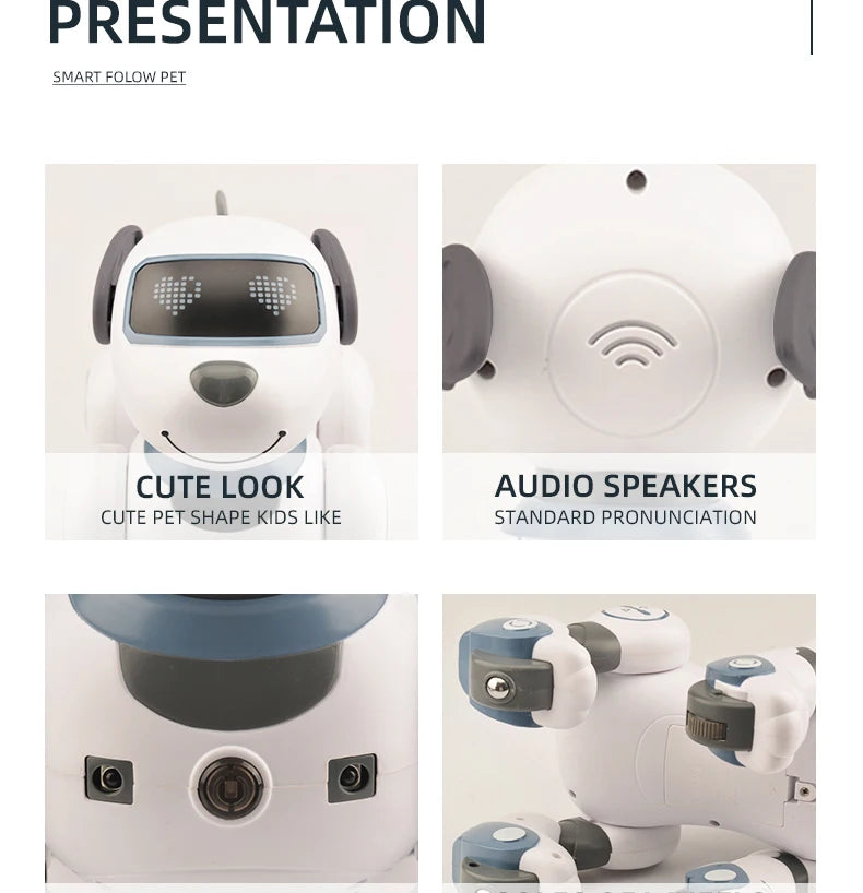 Kelaton RC Robot Dog With Voice Command Programmable Touch-Sense Music