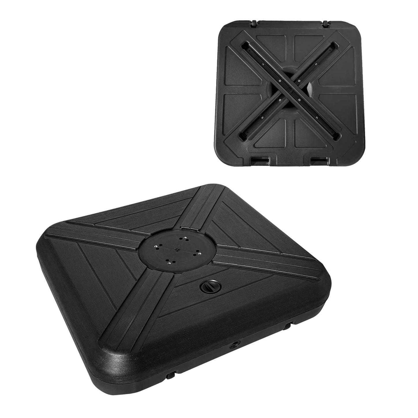 Cantilever Patio Umbrella Base With Wheels 130kg Capacity