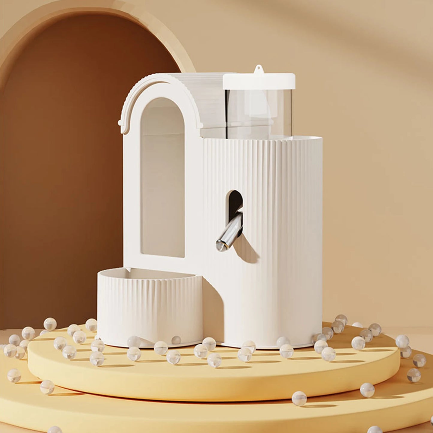 Alloet 2 in 1 Automatic Hamster Feeder and Waterer No Drip Dispenser