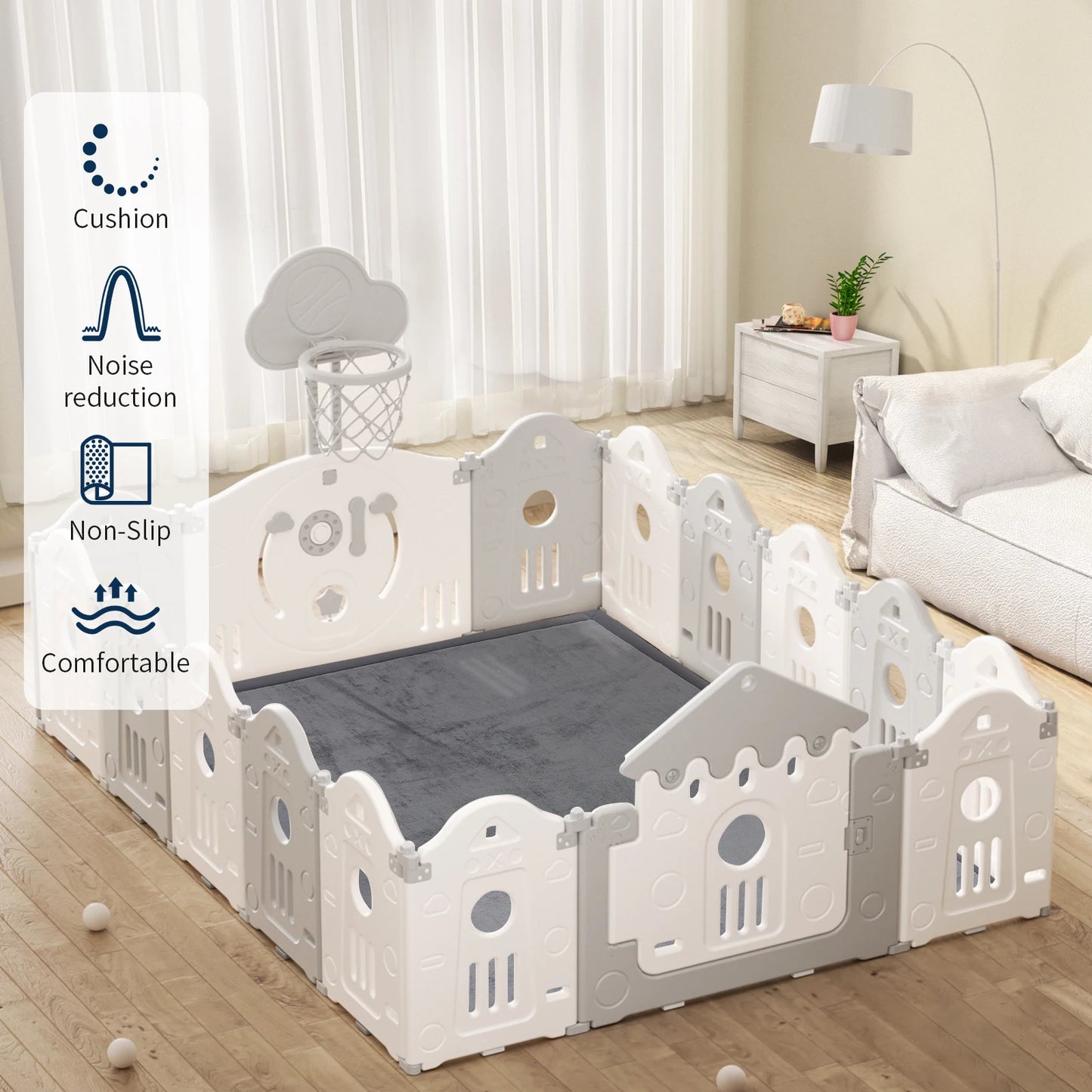 Carpet For Floor 2cm Thick Memory Foam Playpen Mat With Non-slip Bottom For Living Room Soft Velvet Minimalist Carpet Kids Rugs