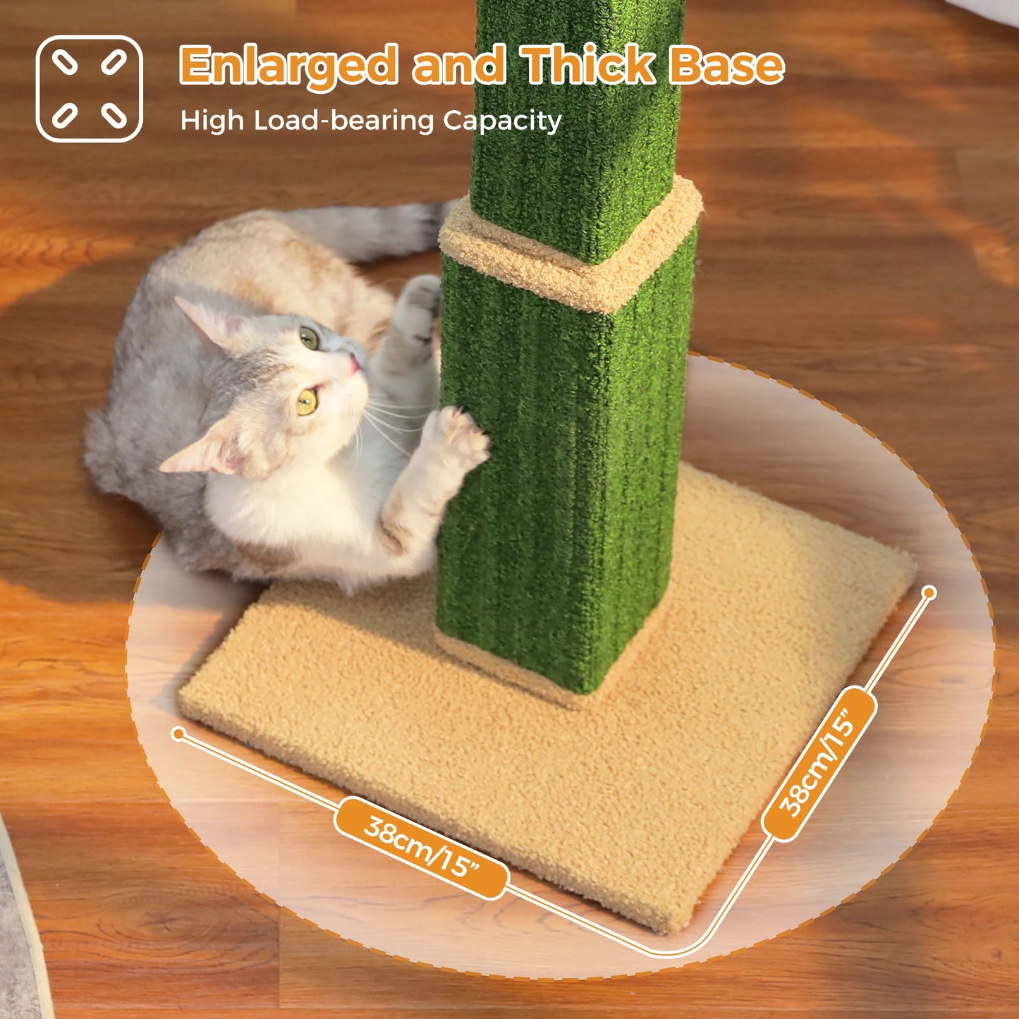 PAWZ Road Large Cat Scratching Post For Indoor Cats Sisal