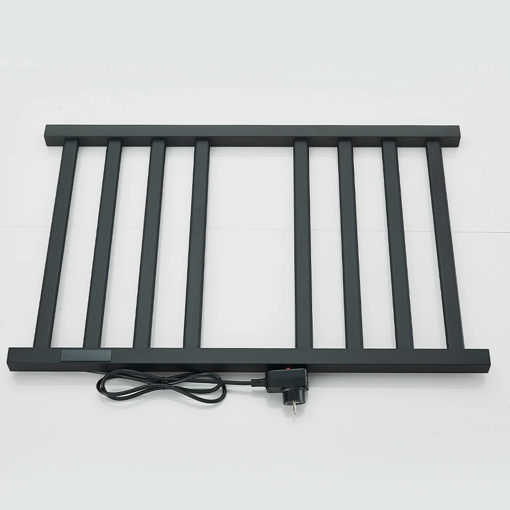Onyzpily Thermostatic Heated Towel Rack With Digital Display Stainless Steel