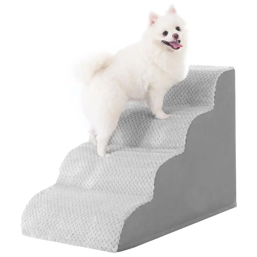 Dog Stairs Ramp Curved 4Step Steps For Small Dogs