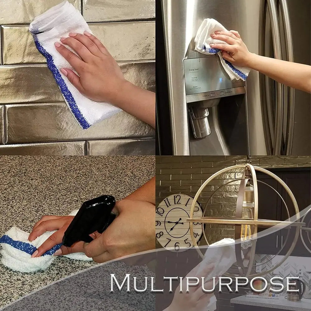 XMSJCraft Of Weaving Cotton Blend Kitchen Towels With Stripes