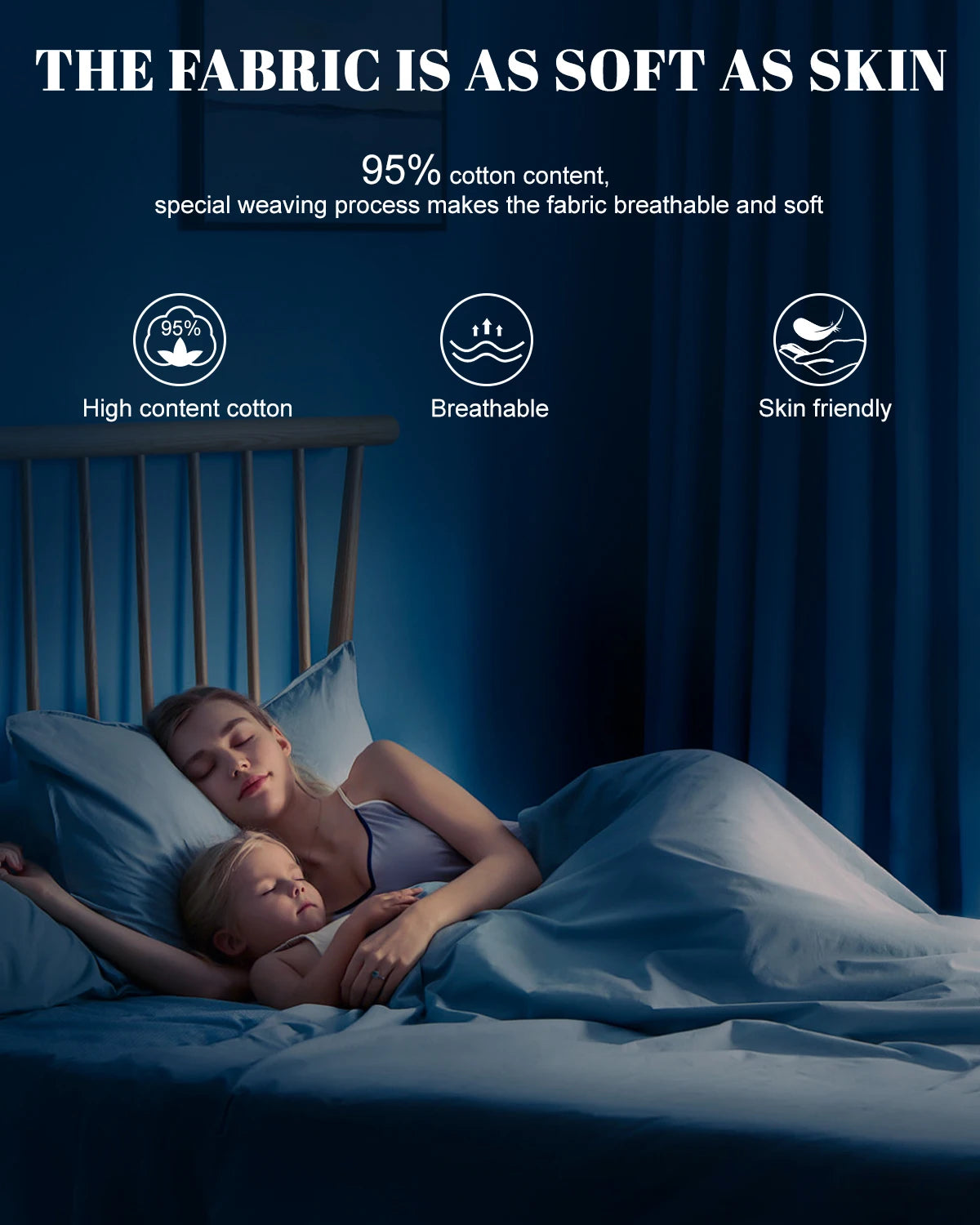 NONECN Earthing Fitted Sheet Organic Cotton With Conductive Silver Fiber