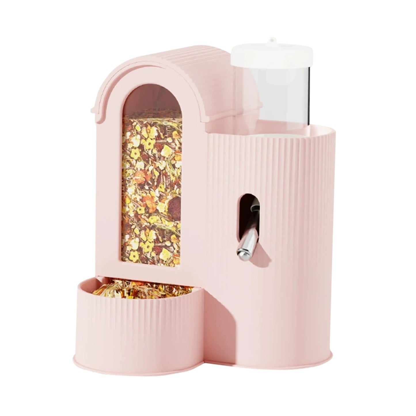 Alloet 2 in 1 Automatic Hamster Feeder and Waterer No Drip Dispenser