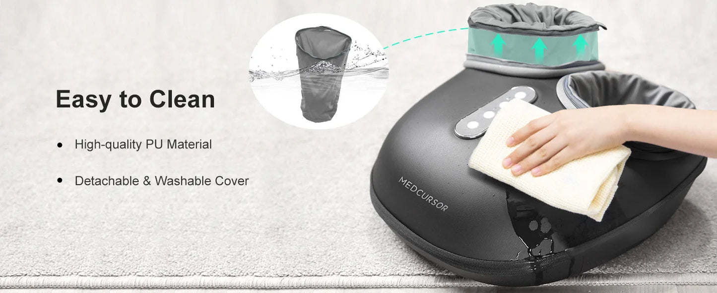 Medcursor Foot Massager With Heat Shiatsu Roller Massage