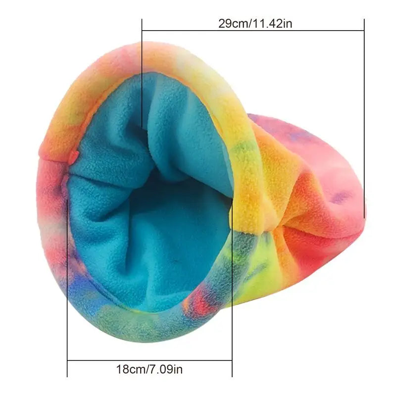 Chinchilla Bed Soft Hamster Snuggle Sack Fleece For Small Pets