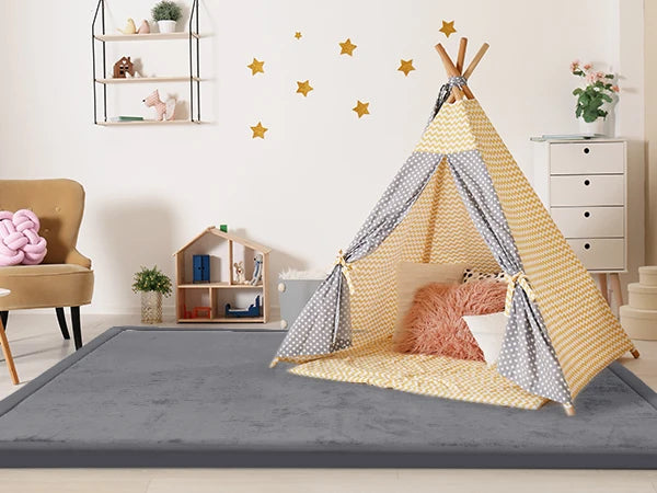 Carpet For Floor 2cm Thick Memory Foam Playpen Mat With Non-slip Bottom For Living Room Soft Velvet Minimalist Carpet Kids Rugs