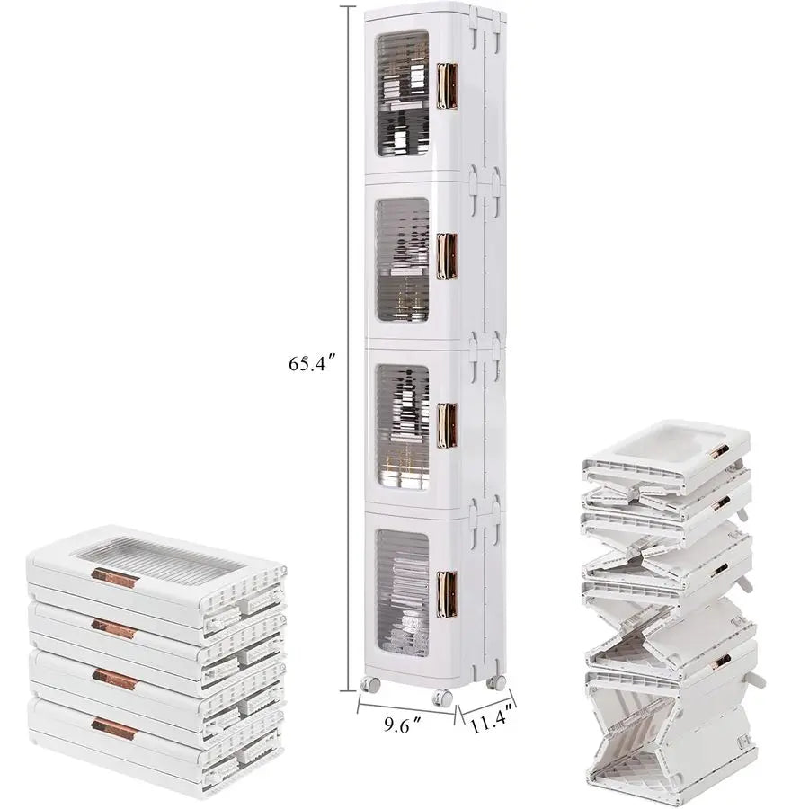 Tall Storage Cabinet With Wheels And Adjustable Shelves