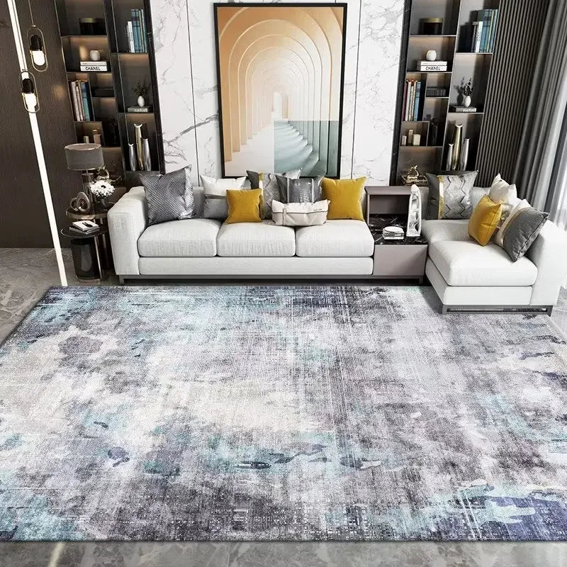 Geometric Washable Living Room Rug For Nordic Home Decor