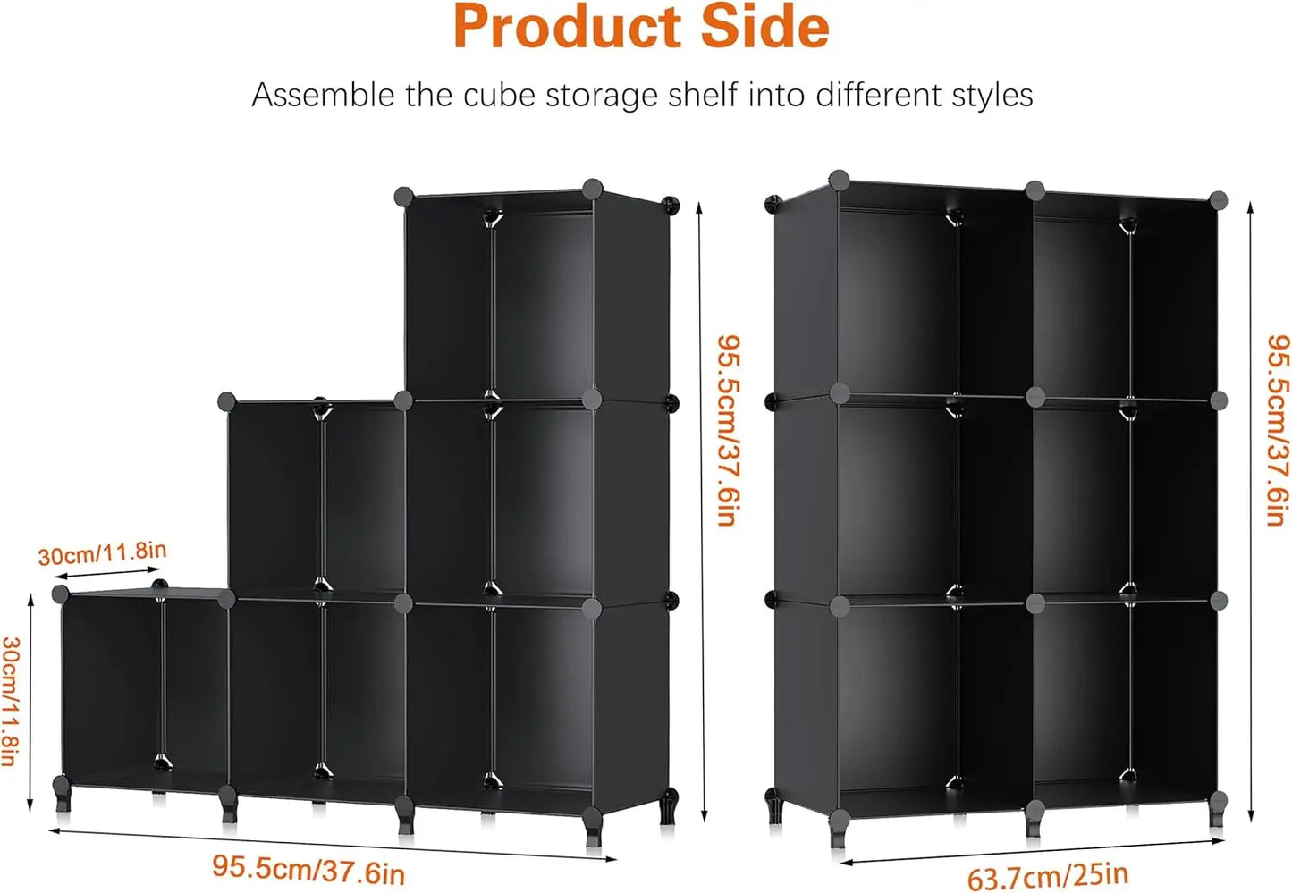 6-Cube Storage Organizer for Kids Bedroom and Bathroom