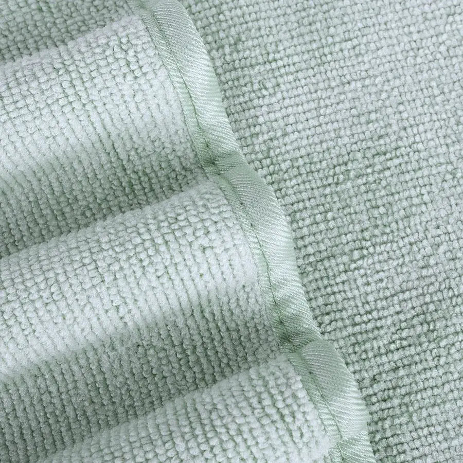 Oversize, 60 x 30 in., Quick Dry Lint Free Microfiber Bath Towel Set, 6 Piece Green