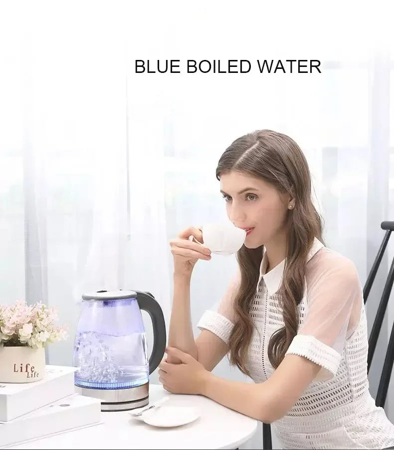 AEHOMEC Glass Electric Kettle Teapot Portable Water Heater