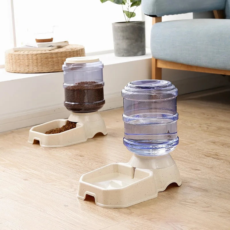 Automatic Dog Feeder Waterer Gravity Food And Water Dispenser